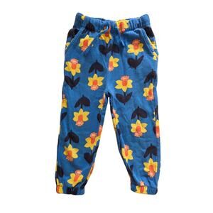 Hanna Andersson Blue Floral Jogger Pants